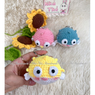 [ Handmade ] Móc khoá len CÁ NÓC 🐡🐡🐡