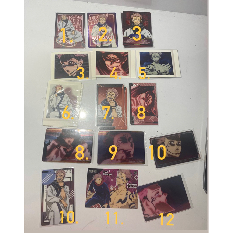 Thẻ ảnh Sukuna Jujutsu Kaisen