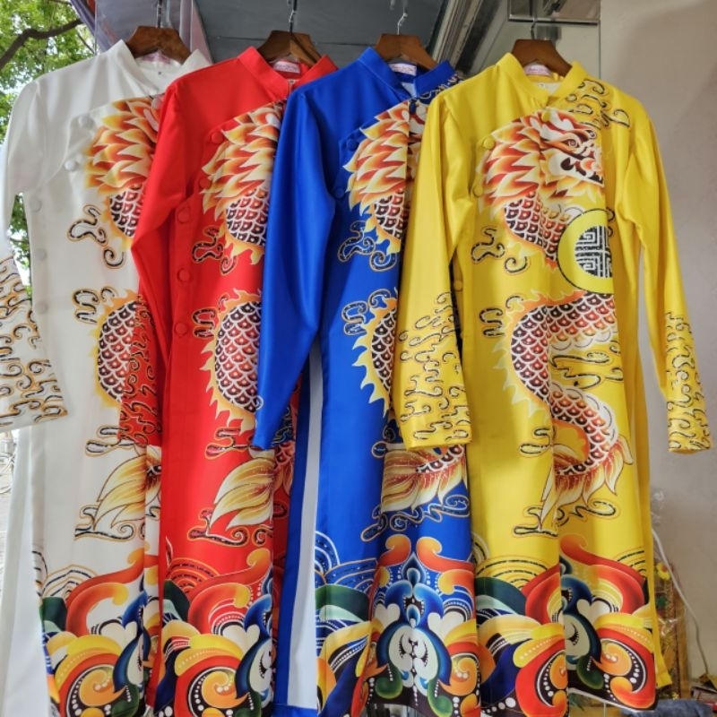 💯Áo dài cách tân nam rồng đẹp ảnh thật 100% giá bán sỉ