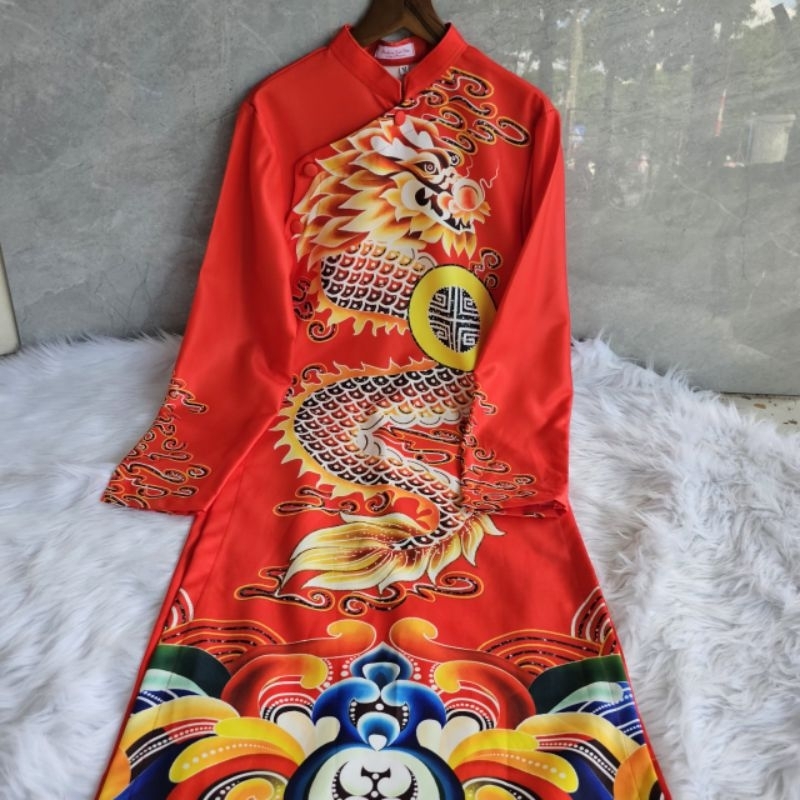 💯Áo dài cách tân nam rồng đẹp ảnh thật 100% giá bán sỉ