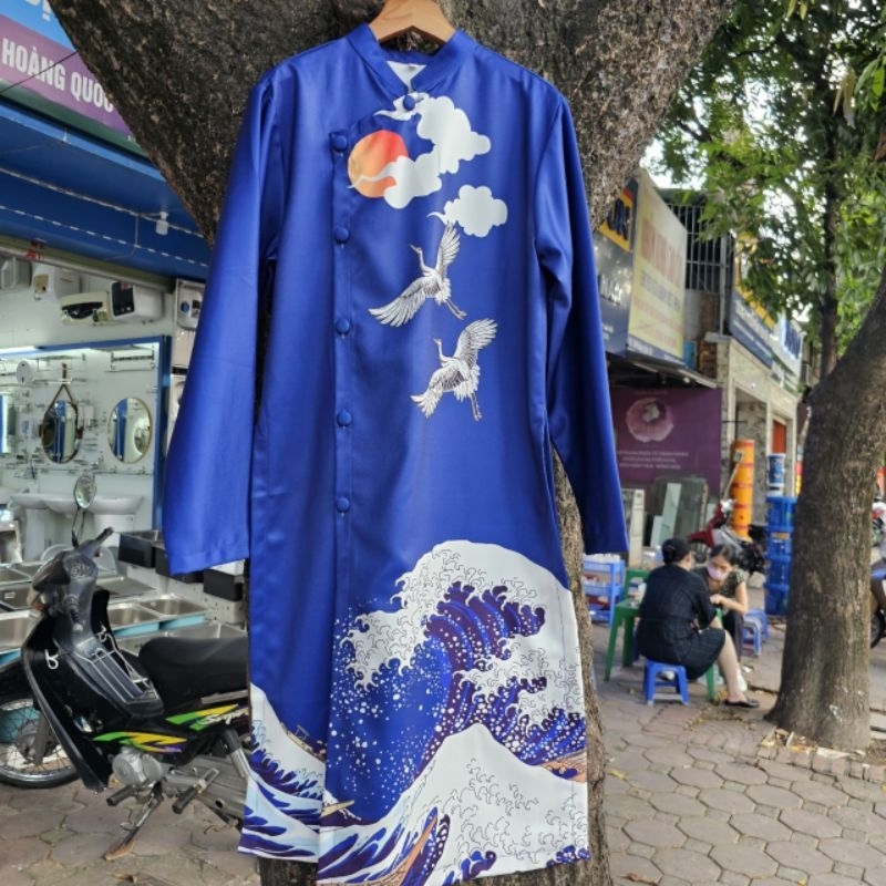 💯Áo dài cách tân nam rồng đẹp ảnh thật 100% giá bán sỉ