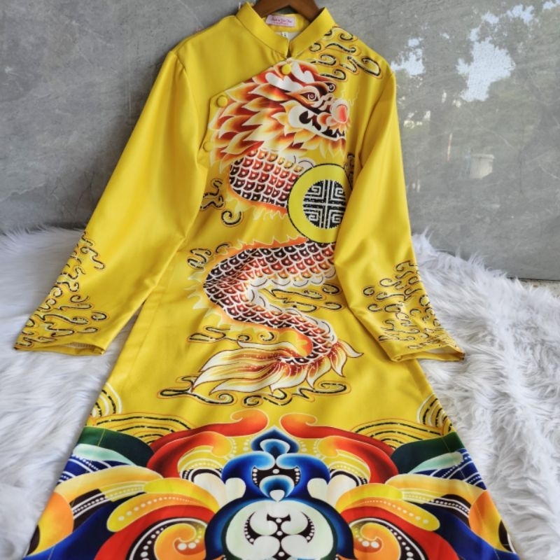 💯Áo dài cách tân nam rồng đẹp ảnh thật 100% giá bán sỉ