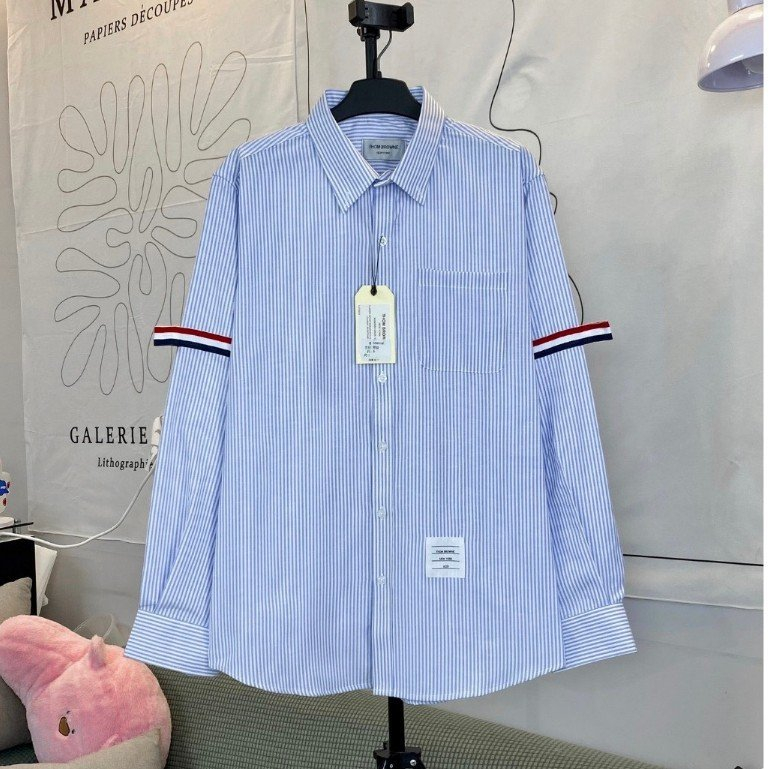 Áo Sơ Mi Thom Kẻ Sọc Dài Tay Vải Cotton Lụa Cao Cấp Mẫu Hot 2023