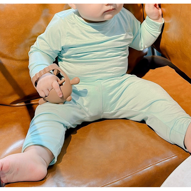 Bộ thun lụa lạnh dài tay cho Bé trai , Bé gái 5 - 12kg, Đồ Bộ Cho Bé Mặc Nhà
