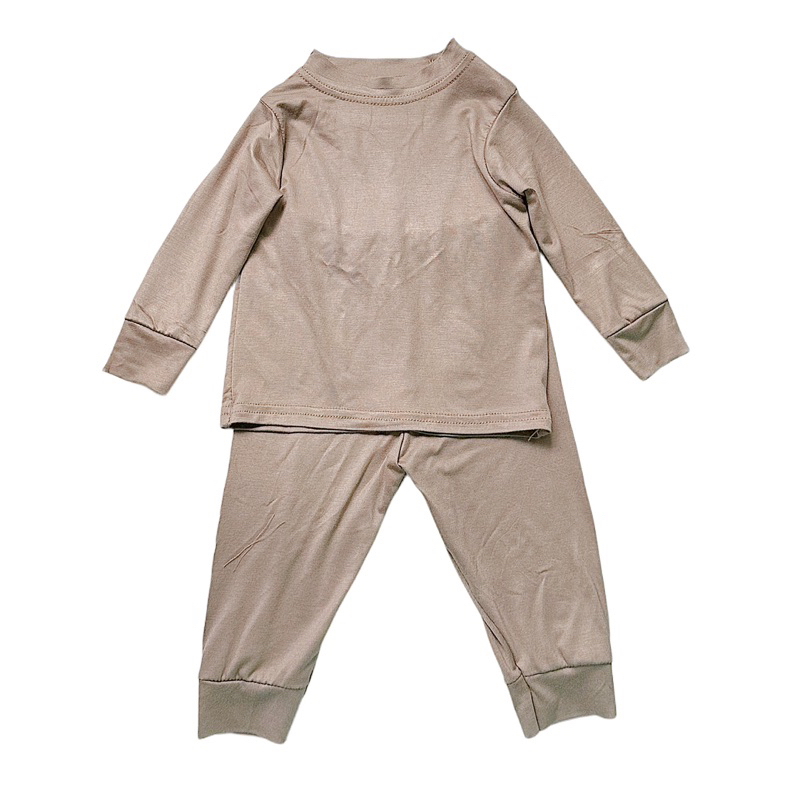 Bộ thun lụa lạnh dài tay cho Bé trai , Bé gái 5 - 12kg, Đồ Bộ Cho Bé Mặc Nhà