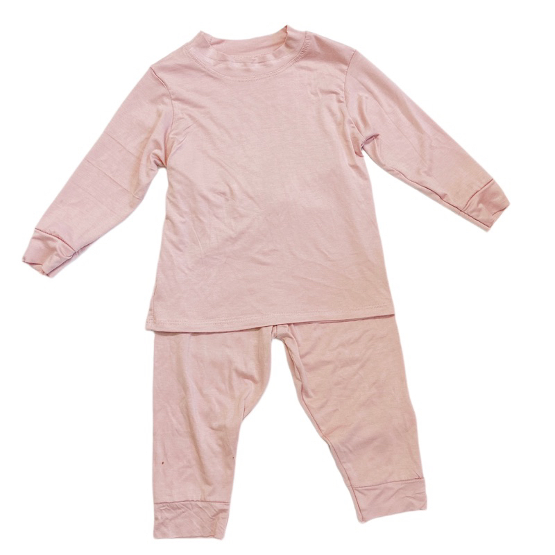 Bộ thun lụa lạnh dài tay cho Bé trai , Bé gái 5 - 12kg, Đồ Bộ Cho Bé Mặc Nhà