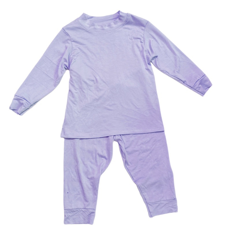 Bộ thun lụa lạnh dài tay cho Bé trai , Bé gái 5 - 12kg, Đồ Bộ Cho Bé Mặc Nhà