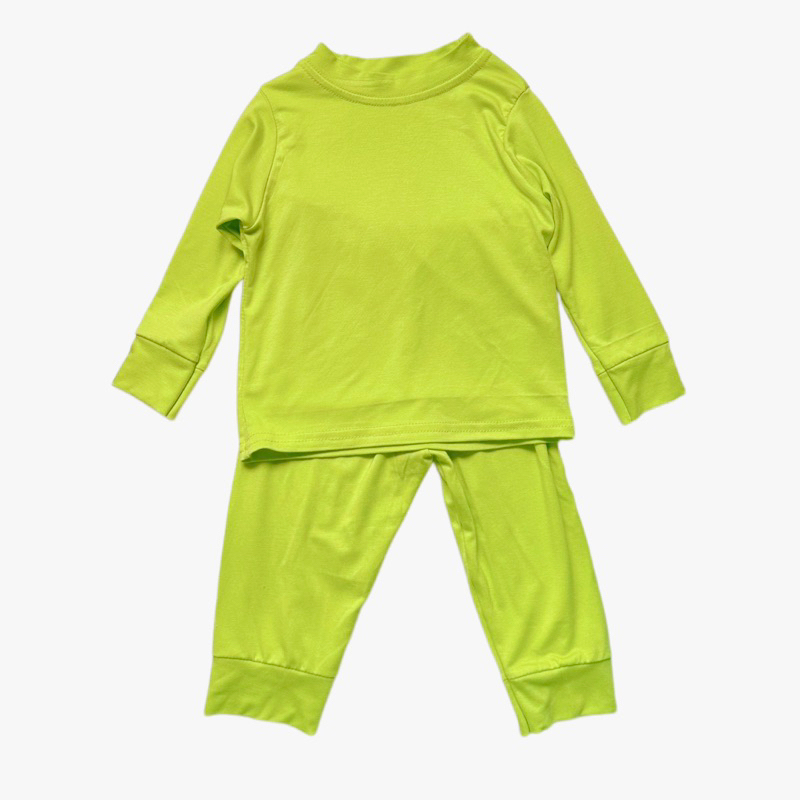 Bộ thun lụa lạnh dài tay cho Bé trai , Bé gái 5 - 12kg, Đồ Bộ Cho Bé Mặc Nhà