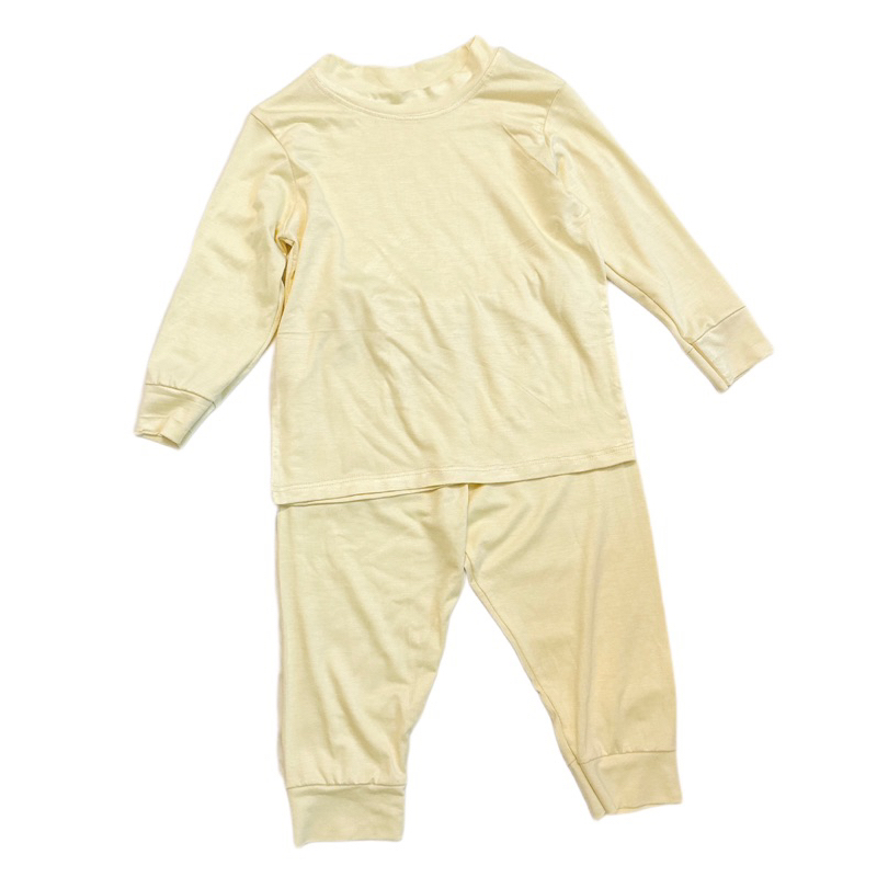 Bộ thun lụa lạnh dài tay cho Bé trai , Bé gái 5 - 12kg, Đồ Bộ Cho Bé Mặc Nhà