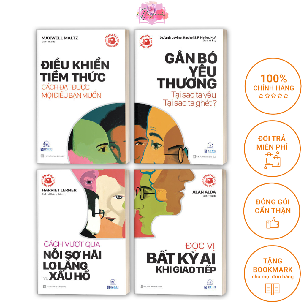 Sách - Trọn bộ Tâm lý học ứng dụng - Thấu hiểu con người "từ trong ra ngoài" (4 cuốn)