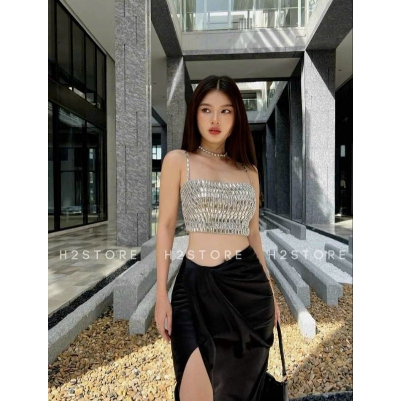 Chân váy ôm dài xẻ đùi, đầm dự tiệc đi bar party gợi cảm