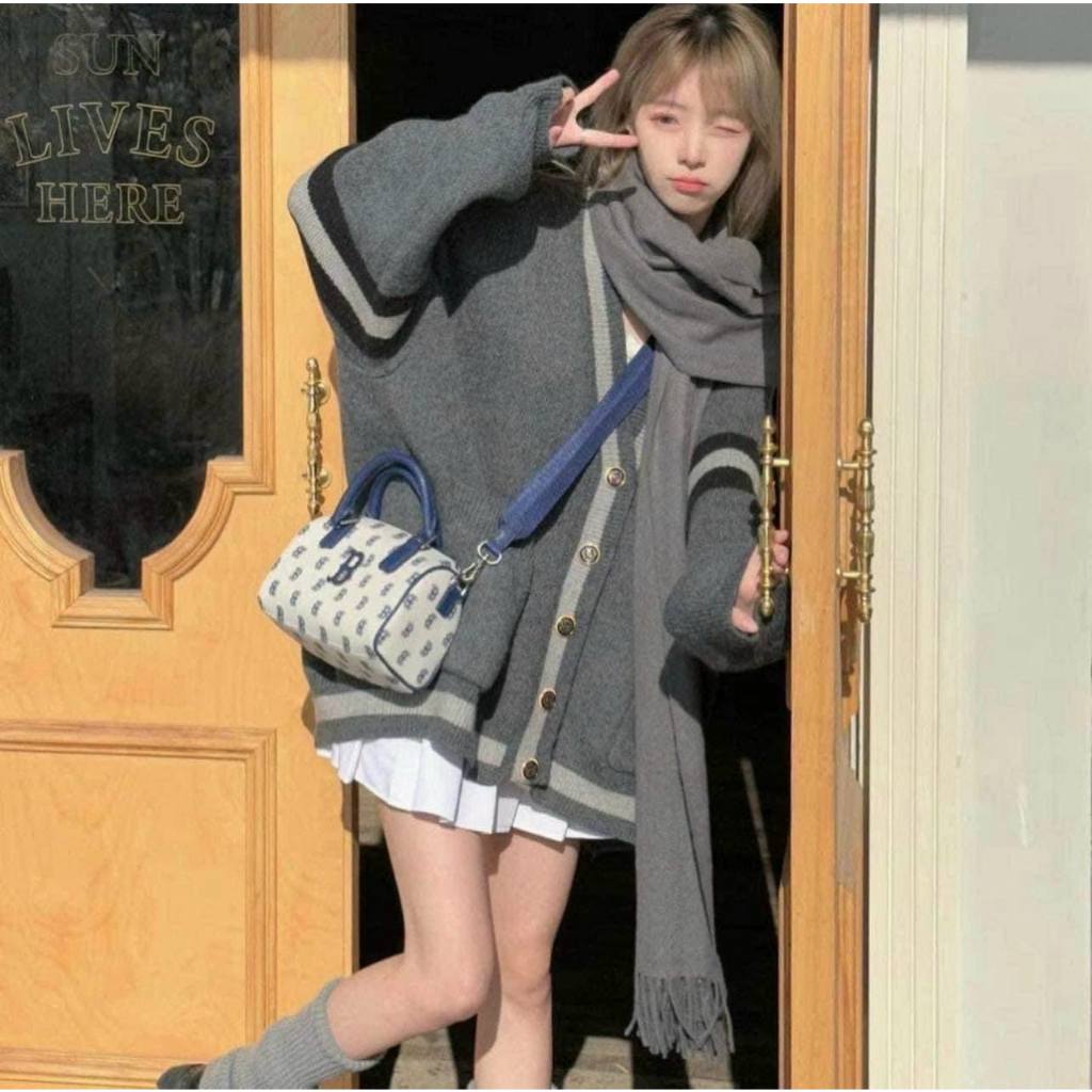 Túi xách tay + đeo chéo mlb size 20cm*10cm*13cm  đủ màu