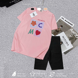 Sét Bộ Áo Thun Thái Mix Quần Legging Đùi Form Vừa Xinh Xắn YUNA mã MC