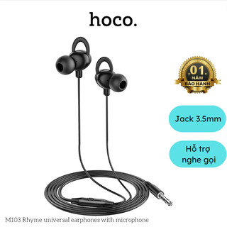 Tai nghe có dây hoco m103 có mic bảo hành 12 tháng