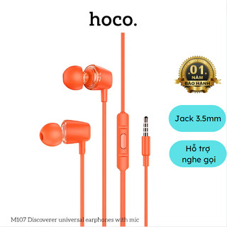 Tai nghe có dây hoco m107 có hỗ trợ nghe gọi