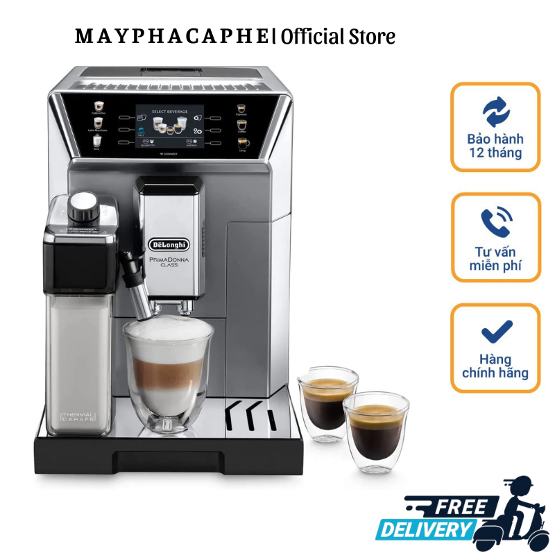 Máy Pha Cà Phê Tự Động DeLonghi PrimaDonna Class ECAM 550.85.MS, Máy  Pha Cafe, Espresso, Cappuccino, Nhập EU