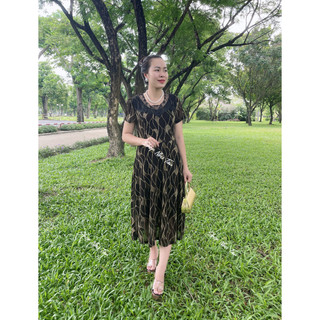 Đầm Kim sa sang trọng đầm trung niên dự tiệc