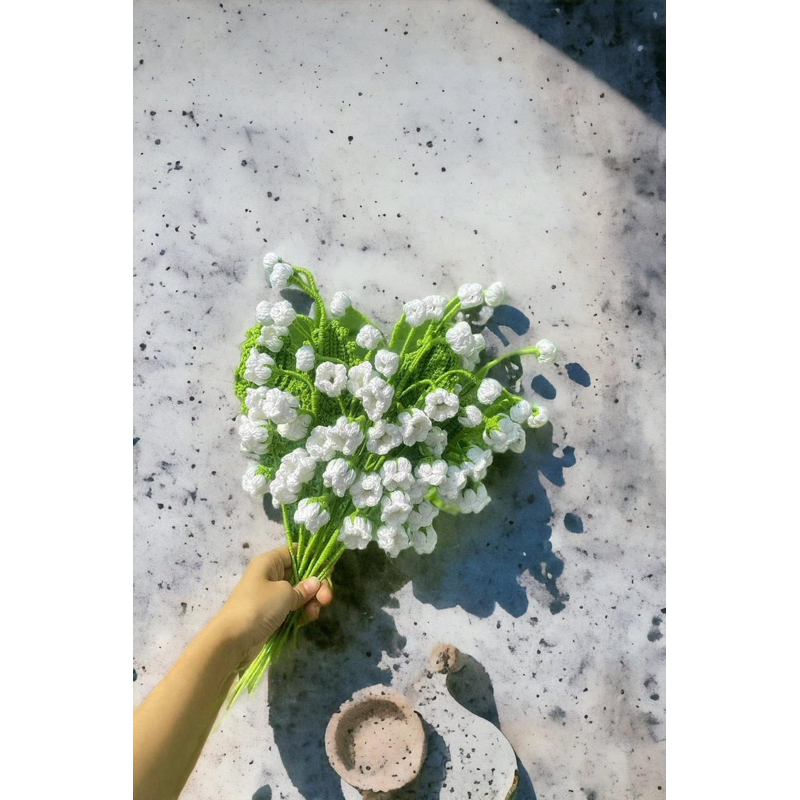 hoa linh lan trắng handmade xinh xắn, làm hoa cô dâu cực xinh và sang trọng