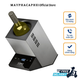Tủ rượu để bàn caso winecase one, máy ủ rượu lạnh tại bàn, vỏ thép không gỉ, dễ điều chỉnh nhiệt độ, nhập đức