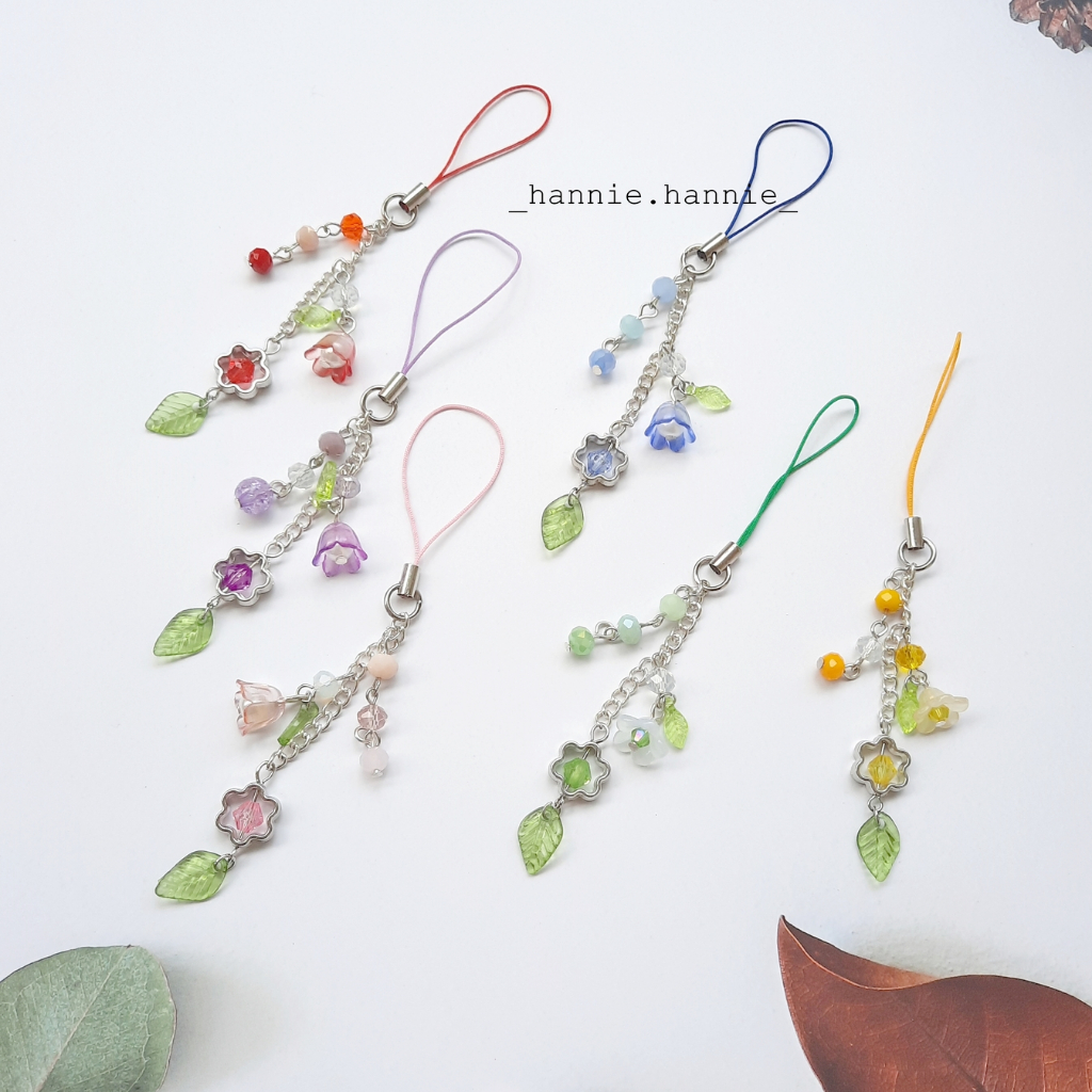 Feya - Móc khoá hoa lá thanh lịch nữ tính, móc điện thoại, túi xách, móc treo balô