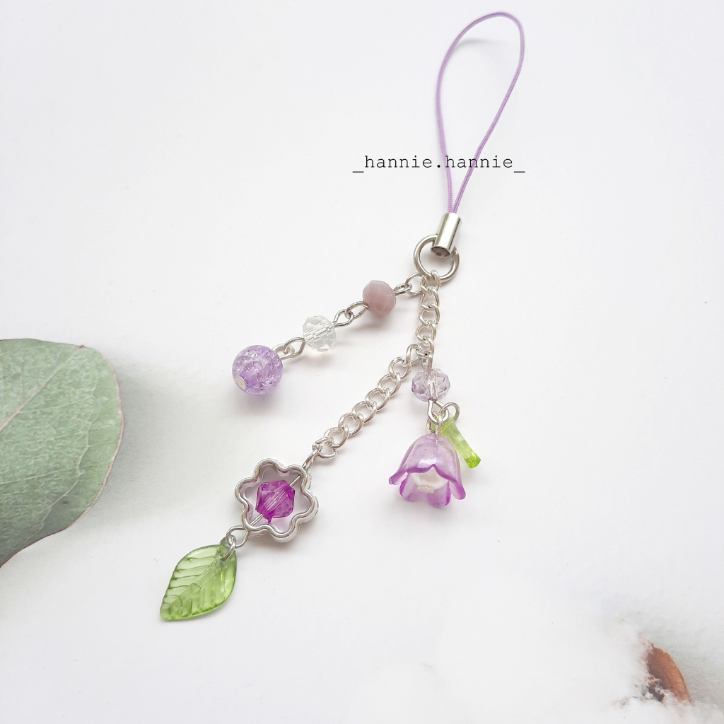 Feya - Móc khoá hoa lá thanh lịch nữ tính, móc điện thoại, túi xách, móc treo balô