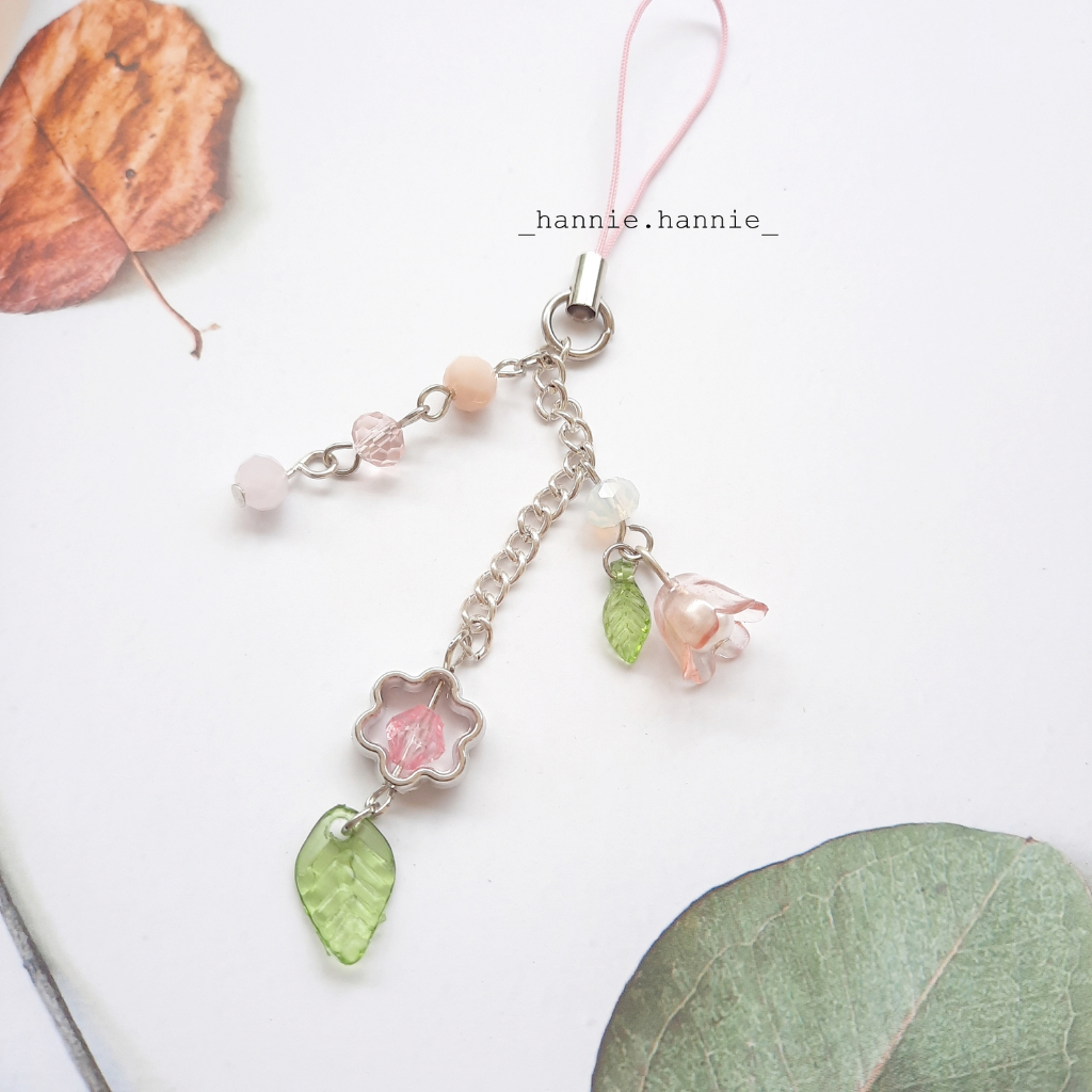 Feya - Móc khoá hoa lá thanh lịch nữ tính, móc điện thoại, túi xách, móc treo balô