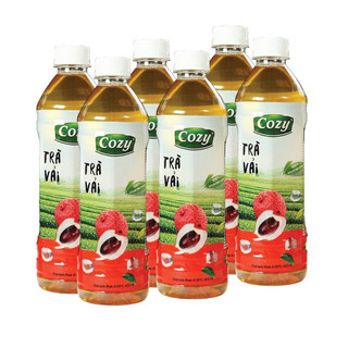 Lốc 06 chai 455 ml trà hoa quả cozy
