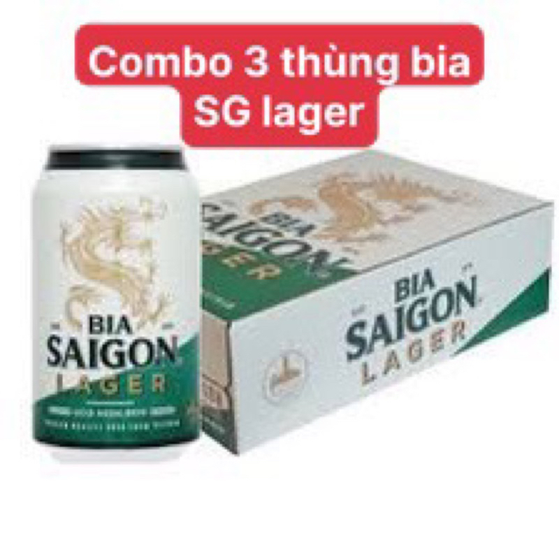 combo 3 thùng bia Sài Gòn Lager