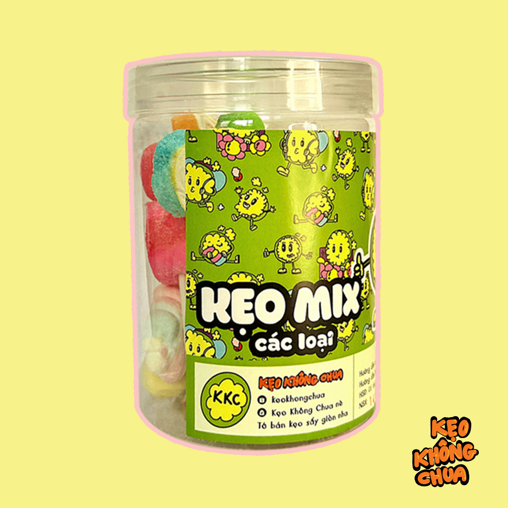 Kẹo MIX MIX sấy giòn - KẸO KHÔNG CHUA ăn vặt siêu ngon KKCKẹo MIX MIX sấy giòn - KẸO KHÔNG CHUA ăn vặt siêu ngon KKC
