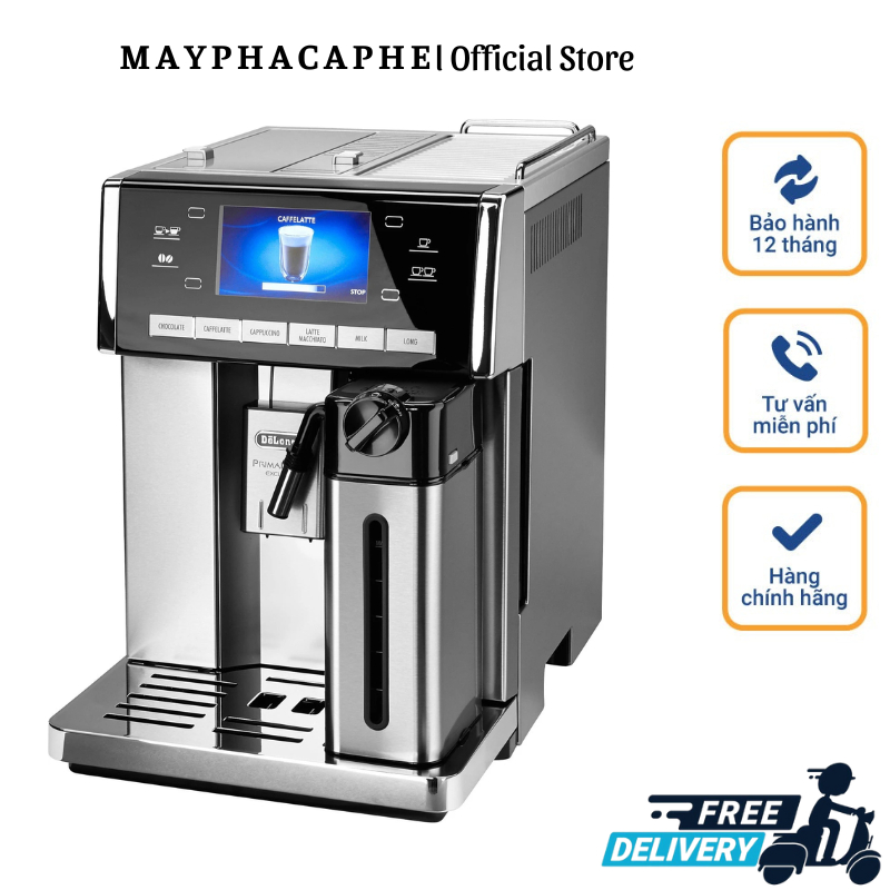Máy Pha Cà Phê Tự Động DELONGHI PRIMADONNA ESAM 6900, Máy Pha Cafe, Espresso, Cappuccino, 19 Bar, 1.8L, Made In Italy