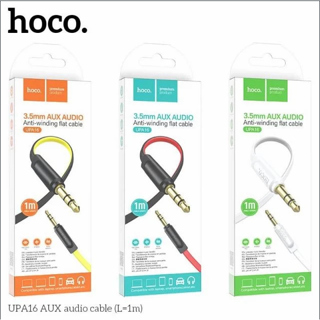 Cáp Chuyển Đổi Hoco UPA16 Dài 1M/2M 3.5mm to 3.5mm