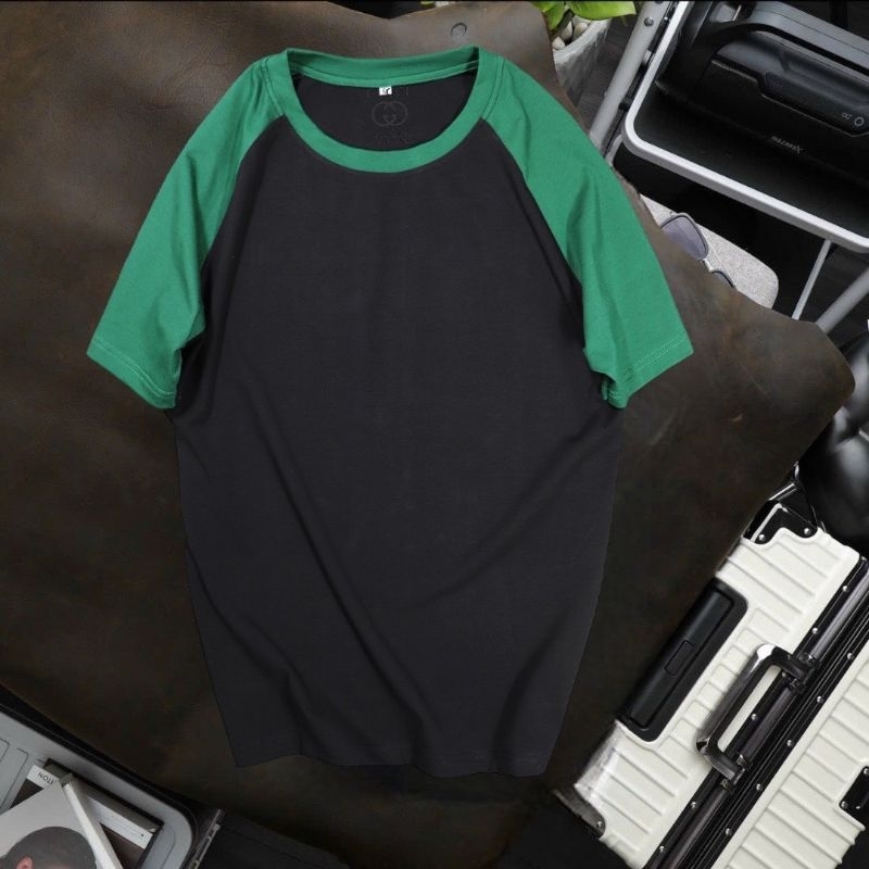 Áo thun nam cổ tròn tay Raplan phối màu chất cotton mịn co giãn 4 chiều AXK275