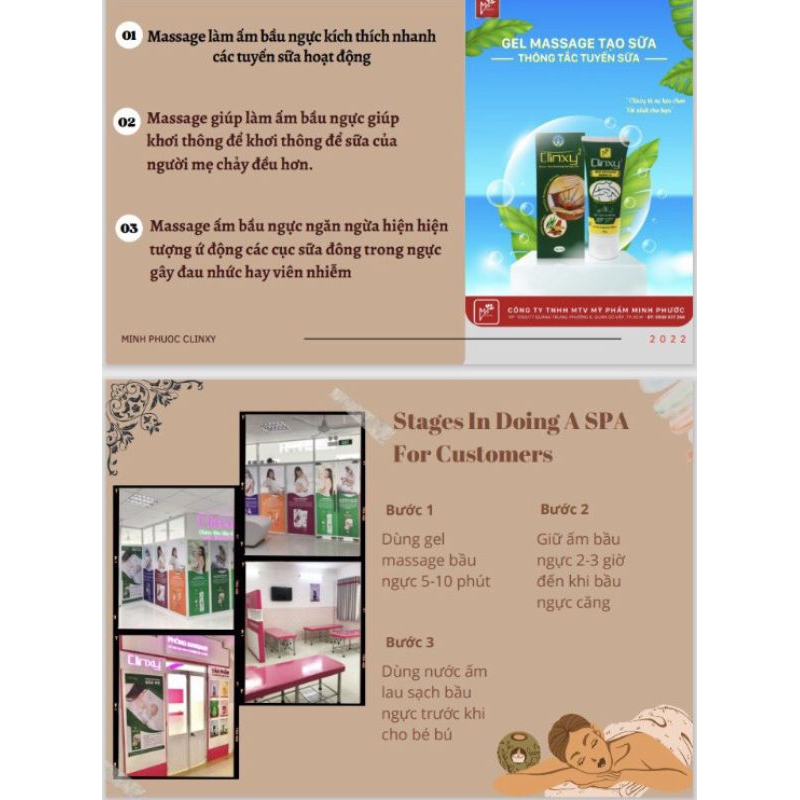 GEL massage tạo sữa- thông tắc tuyến sữa Clinxy