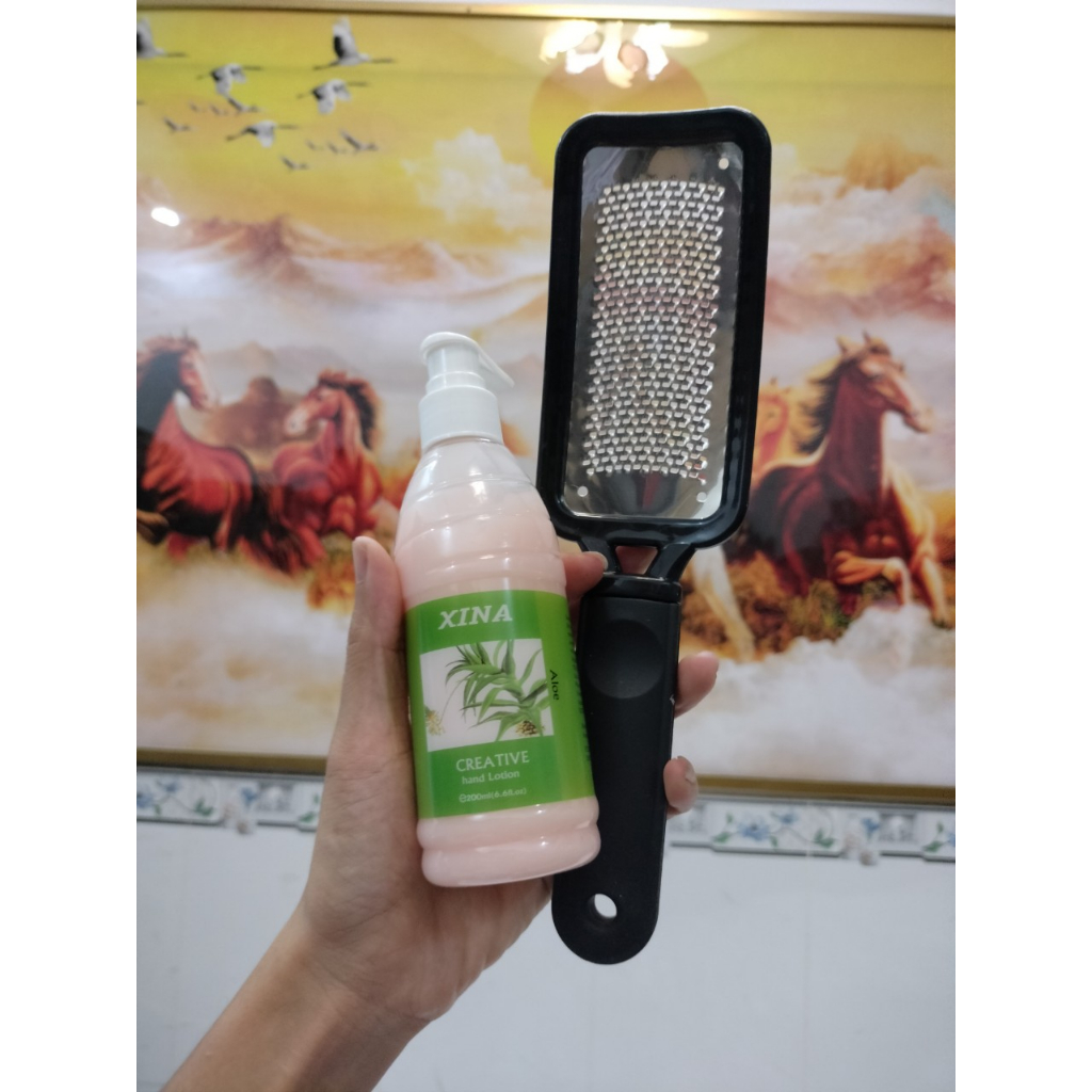 Chà Gót Chân 2 Mặt Nhám Inox