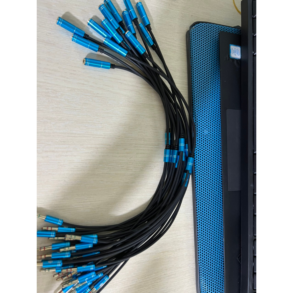 Dây chia jack loa chuẩn 3.5 từ 1 ra 2