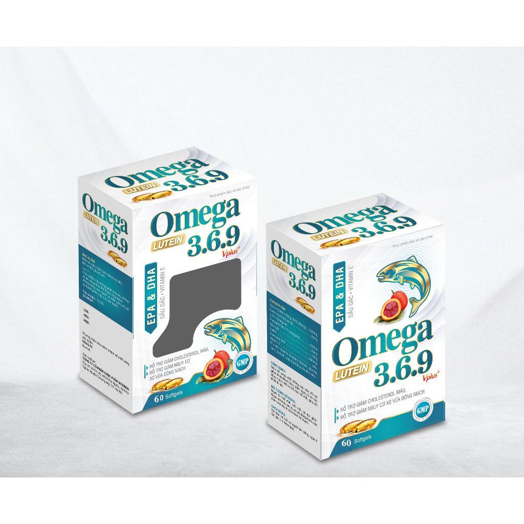 Omega 3 6 9 lutein Vplus+ hỗ trợ sáng mắt, giảm LDL-Cholesterol và triglyceride