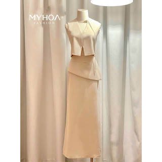 MYHOA| Quennie Set Công Sở Basic Kate Hàn Mượt Không Nhăn TKCC