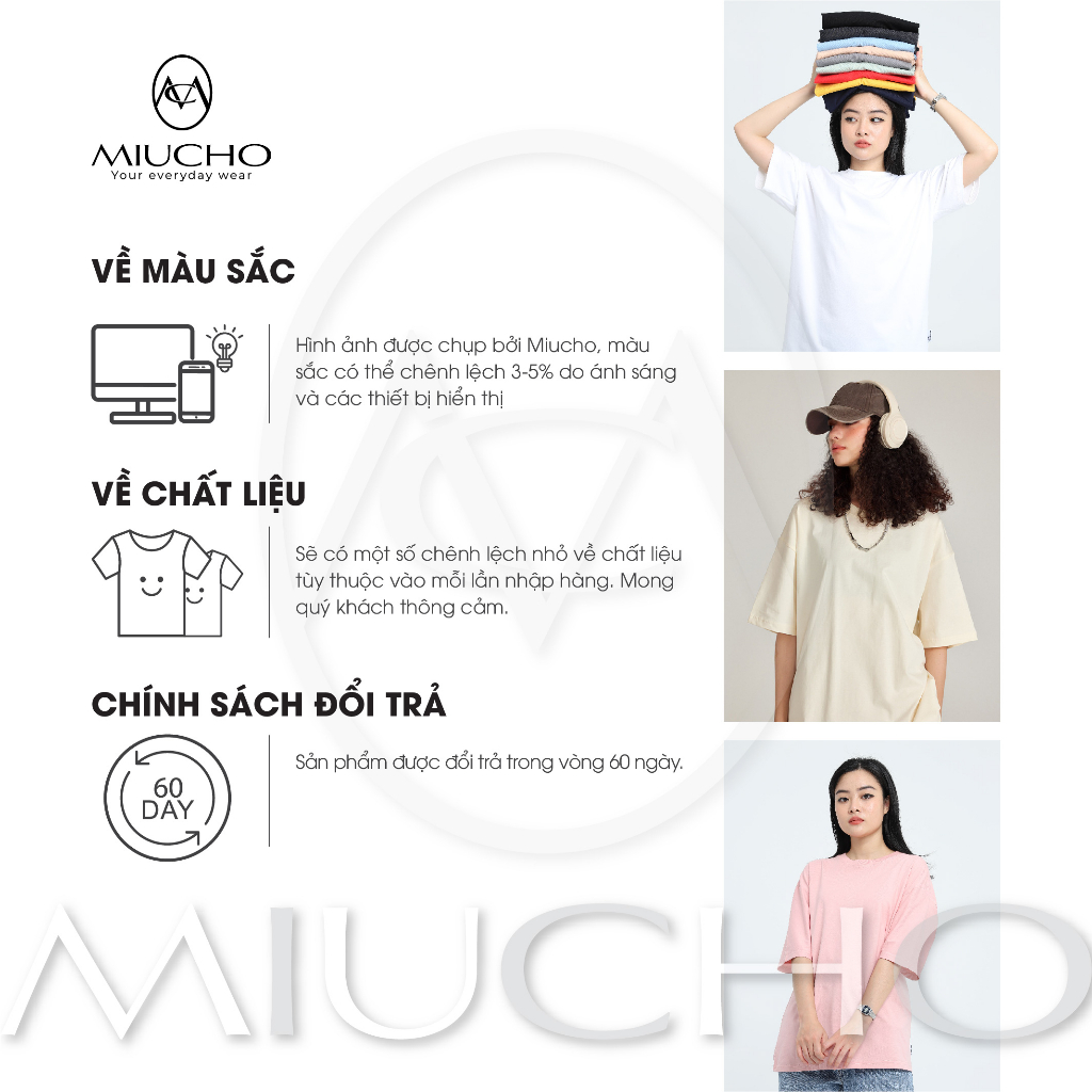 Áo thun nữ form rộng ATD171 Miucho chất vải cotton in graphic