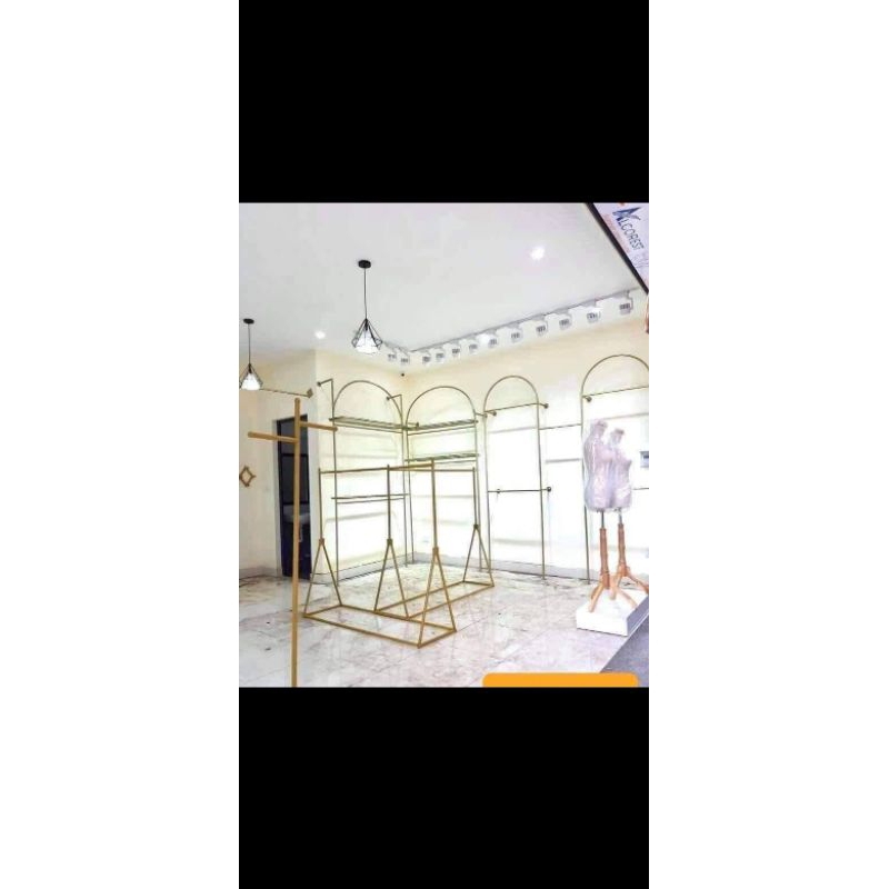 Kệ treo quần áo thông minh chân chữ Y,1tầng bằng sắt sơn tĩnh điện 3 lớp.1m5x1m5