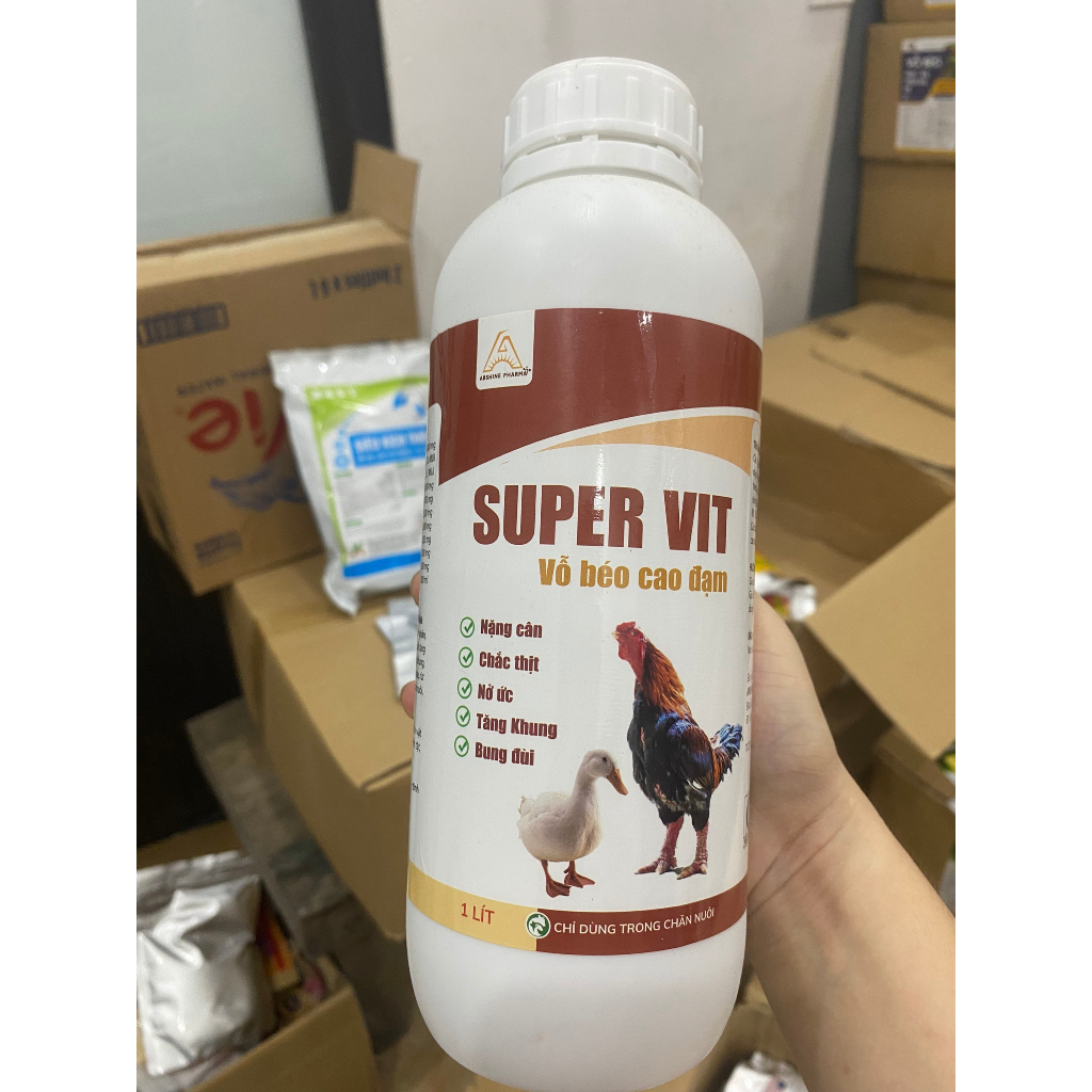 Vỗ Béo Cao Đạm Gà Nở Ức, Dày Lườn Đẹp Mã, Hiệu Quả Nhanh Chóng, Chai 1l
