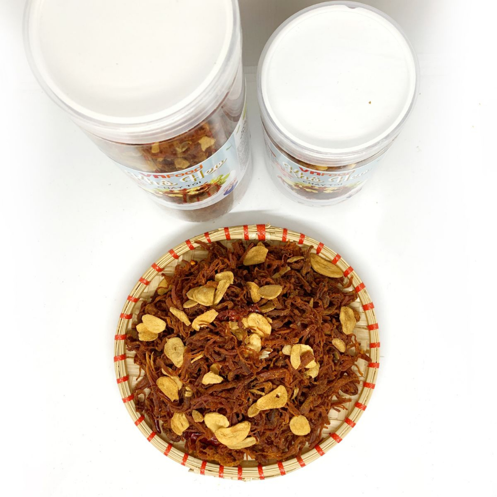 Khô Heo, Khô Lợn Cháy Tỏi 300-1000Gr | Đồ Ăn Vặt VnFood | Khô Heo Ăn Vặt