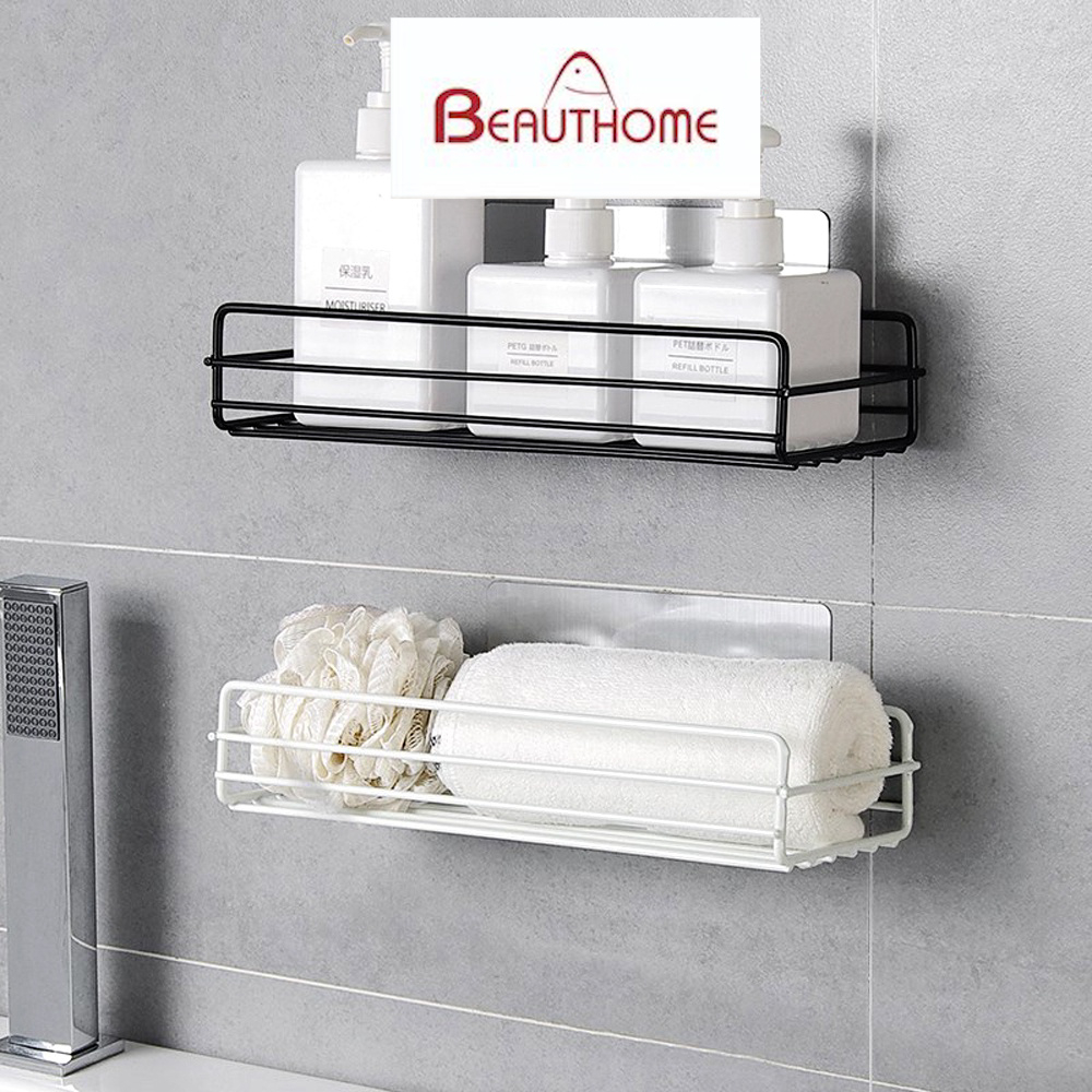 Giá Dán Tường Trang Trí - Giá Treo Tường Đựng Dầu Gội, Bình Hoa, Decor - Kệ Để Đồ Nhà Tắm