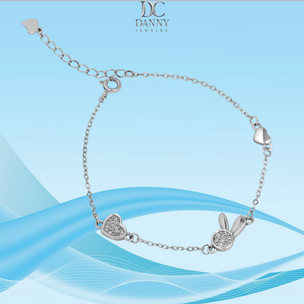Lắc Tay Danny Jewelry Bạc 925 Xi Rhodium Hình Thỏ LACY26