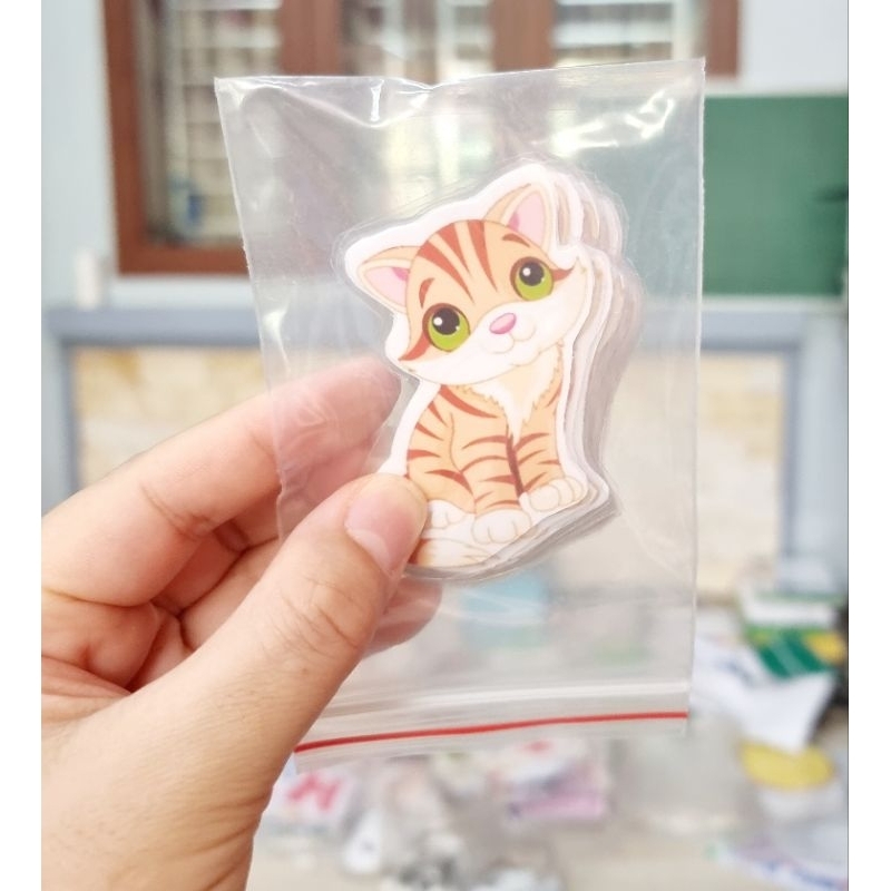 Sét Hình minh họa con vật, đồ vật, hoa quả KT: 6-7cm. In + Ép + Nam châm