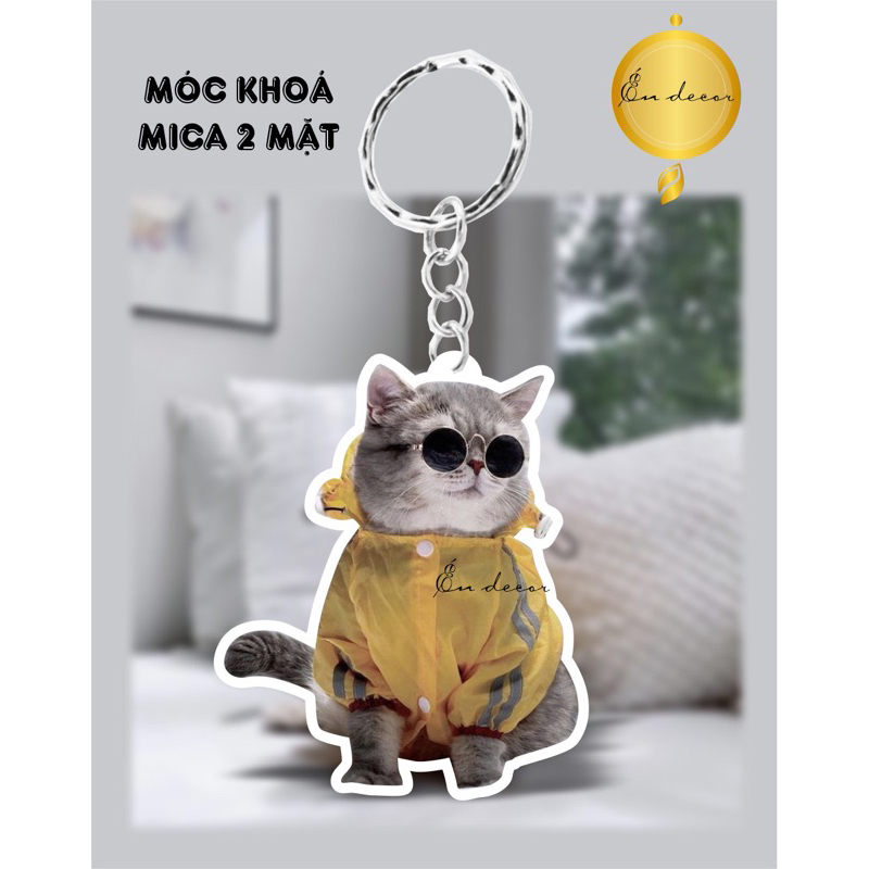 Móc khoá mèo Vàng xịn