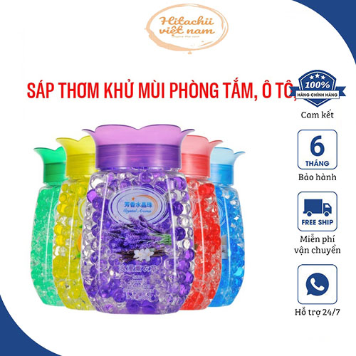 Lọ sáp hạt thơm Mocotics giúp khử mùi tủ đồ, tủ giày, ô tô, nhà vệ sinh dạng viên tinh thể hương thơm tự nhiên