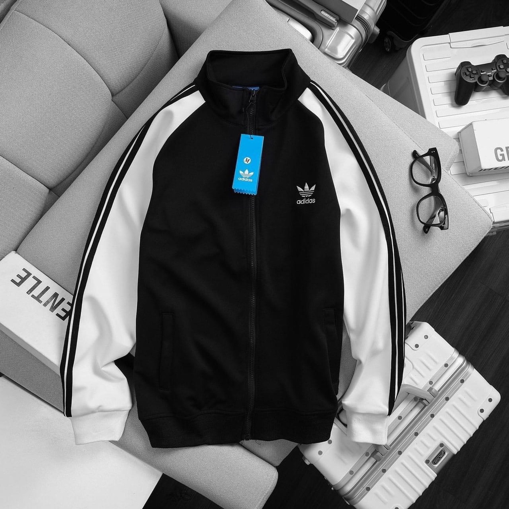 Áo nỉ khoá 3 sọc tay Logo ADI.das MOSSSHOPUNISEX