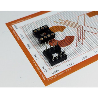 Đế ic 8 chân tròn dip-8