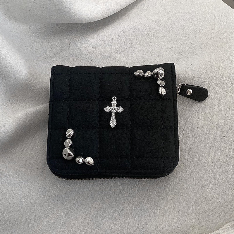 Ví tiền giá rẻ nam nữ chữ thập chromeheart quà sinh nhật