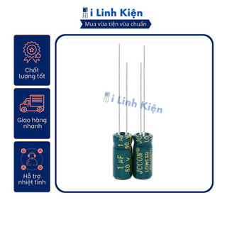 Tụ hóa 50v 1uf 5x11mm tần số cao chất lượng tốt.